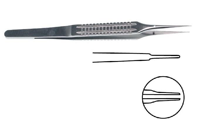 Мікро-пінцет; плоска ручка Dilatation; 0,3мм 18,0см. Tontarra Medizintechnik GmbH